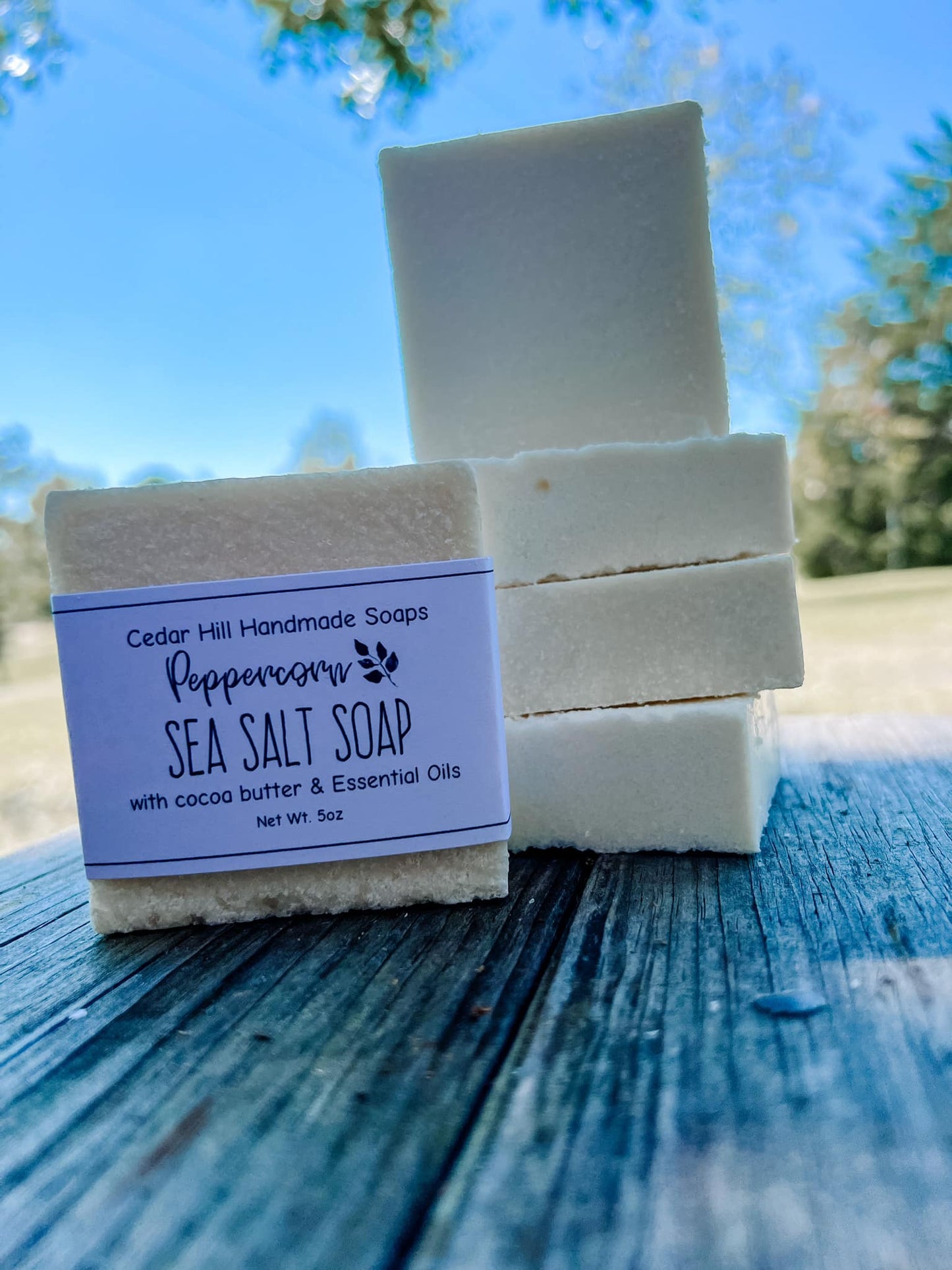 Sea Salt Soap fragranced with Peppercorn